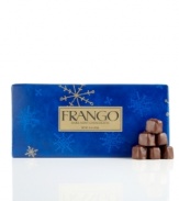 A gift that's as sweet as the season. Frango's famous dark mint chocolate - a favorite for generations - comes ready for giving, pre-wrapped in signature red paper.