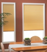 Create the lighting atmosphere you desire without sacrificing style with these cordless, room-darkening pleated shades. Metallized to evenly block out light, these sleek shades feature a modern pleat design in a range of versatile hues to complement any decor. The cordless design allows you to easily adjust each shade to the height you require.