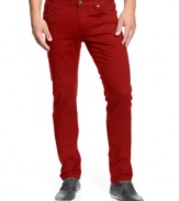 Bright blue is the new trend for fall. Try this pair of jeans from INC International Concepts and liven up your look.