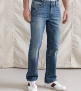 Great jean style never fades. A slight wash makes these the perfect casual pair of denim from Tommy Hilfiger.