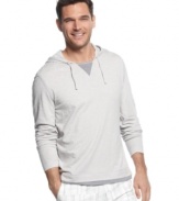 Chilling out? Breezy summer days call for a lightweight hoodie like this one from Calvin Klein.