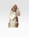 A whimsical keepsake figurine is handcrafted in weighty, 10K goldplated pewter with Swarovski crystal detail. 1W X 1¾H X ¾D Made in USA