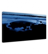 The tide brings in a sense of mystery in Ashley Beck's enchanting black and blue gallery-wrapped canvas print. Hang it above your bed or sofa for bold, modern intrigue.