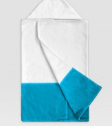 Ultra-soft and snug in plush cotton terry, this hooded bath time essential gets a bold update in a dip-dye design.About 50H X 30W squareCottonMachine washImportedFOR PERSONALIZATION Select a quantity, then scroll down and click on PERSONALIZE & ADD TO BAG to choose and preview your personalization options. Please allow 4 weeks for delivery. 