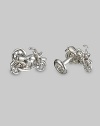 From the Transportation Collection. Sterling silver cuff links in a motorcycle/wheel design. Sterling silver ¾ X 1 Made in USA 