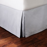 Luxurious 800 thread count Egyptian cotton bedskirt with double hemstitch detail. Complements all Hudson Park Sheeting.