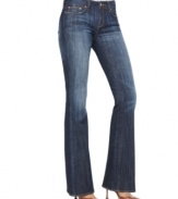 Buffalo Jeans' blue beauties will be your go-to pair! The wash is faded in all the right places, and the flared leg cut is ultra-flattering.