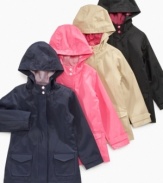 Rain, rain go away. This hooded jacket from Greendog will keep the rain away from your little one when they want to go out and play. (Clearance)