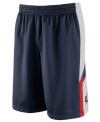 Get your game on while supporting your favorite NCAA team with these Connecticut Huskies basketball shorts featuring Dri-Fit technology from Nike.