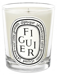 This candle recalls fig trees warmed by the sun. All parts of the tree are represented here. The fig tree is slightly fruity with green and woody notes that give it character.Fruity 50-60 hours burn time Keep wick trimmed to ½ to ensure optimal use Hand poured and made in France This candle recalls fig trees warmed by the sun. All parts of the tree are represented here. The fig tree is slightly fruity with green and woody notes that give it character.Fruity 50-60 hours burn time Keep wick trimmed to ½ to ensure optimal use Hand poured and made in France
