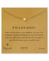 This delicate necklace from Dogeared is a little bit edgy, cast in 14 karat gold and accented by a skull shaped charm.