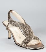 Make a dazzling entrance in the glamourous Zorro sandals from Caparros.