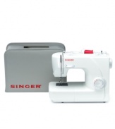 This versatile machine is packed with all of the basic functions and more so that you can tackle every craft with professional ease. Eight stitch patterns, 4 snap-on presser feet and a multitude of other accessories give this machine the confidence to approach every task with a can-do attitude. 3-month warranty. Model 1507WC.