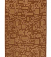 Inspired by early African textiles, the Zanzibar area rug presents a reinvented design in fresh color for the modern home. Its streamlined, low-cut pile and durable construction offer a handsome, lasting finish to any room. (Clearance)