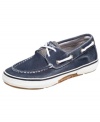 Beyond his years. These comfy shoes from Sperry Top-Sider will make him look like he's got style sense to spare.