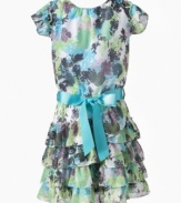 When she's feeling floral and frilly, this dress from DKNY is the perfect solution. (Clearance)