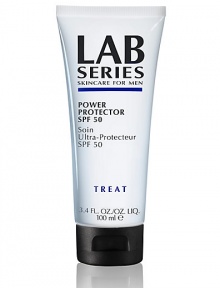 Introducing the new Lab Series Skincare for Men. Power Protector SPF 50 is a formula containing SPF 50 protection, the highest and most powerful protection available in the Lab Series Skincare for Men line. Provides daily hydration, improved skin tone and texture, revitalizes skin's overall appearance. 3.4 oz. Introducing the new Lab Series Skincare for Men. Power Protector SPF 50 is a formula containing SPF 50 protection, the highest and most powerful protection available in the Lab Series Skincare for Men line. Provides daily hydration, improved skin tone and texture, revitalizes skin's overall appearance. 3.4 oz.