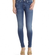 Designed in a classic medium wash and sporting the ultimate skinny leg style, these jeggings from Levi's are the quintessential every day jeans!
