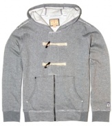 Classic toggle closure gives this hoodie from Triple Fat Goose a step up from your ordinary casual wear.