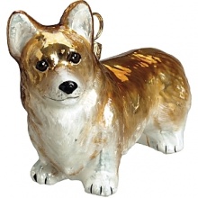 Mouth blown and hand painted by some of the finest artists in Poland, this Pembroke Welsh Corgi ornament is a favorite for hanging on the tree. This collection has been taken to a whole new level in detail, uniqueness and artistic direction. Mouth blown and hand painted by some of the finest artists in Poland, this Pembroke Welsh Corgi ornament is a favorite for hanging on the tree. This collection has been taken to a whole new level in detail, uniqueness and artistic direction.
