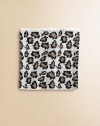 Wildly chic scarf in a wool blend, styled with a leopard pattern and a touch of cashmere for the fashionista in your life. Polyester/nylon/wool/angora/cashmereHand washImported