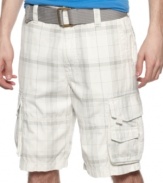 In a cool, casual plaid, these shorts from American Rag redefine your warm-weather wardrobe.
