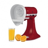 Enjoy fresh citrus juice in no time flat. This attachment lets you quickly and easily extract juice from the smallest lime to the largest grapefruit. A special strainer traps seeds and pulp.