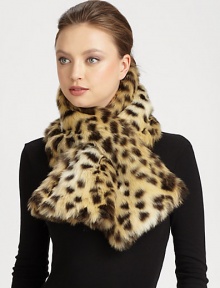 EXCLUSIVELY AT SAKS.COM. Get all wrapped up in this plush faux fur accessory in a trendy leopard print with a hidden pull-through slit for easy on and off.Acrylic39.5 X 7Hidden pull-through slitMachine washMade in USA
