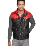 Rock some serious layered cool with this vest from INC International Concepts.