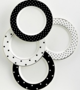 The road less-traveled is paved with polka-dots. Ease and elegance are the cornerstones of a perfect meal. Breathe new life into your entertaining style with the Larabee Road tidbit plates.
