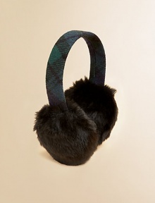 Classic earmuffs in preppy plaid are updated for extra warmth with soft and sumptuous faux-fur earflaps.Fully wrapped wool plaid bandFaux-fur earflapsWidth, about 1WoolHand washImported Classic earmuffs in preppy plaid are updated for extra warmth with soft and sumptuous faux-fur earflaps.Fully wrapped wool plaid bandFaux-fur earflapsWidth, about 1WoolHand washImported