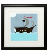 Ahoy! Encourage little ones to seek out adventure, treasure and the occasionally scallywag with this terrific framed art for their bedroom or play area.