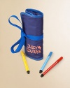 A rainbow of colors abound in this polka dot case featuring ten markers.About 5.5 X 7.75NylonImported