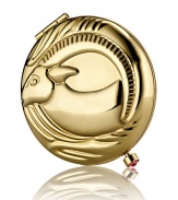 December 22 - January 20. Your strong work ethic and desire to continually strive for perfection makes you very successful. Enjoy this golden goat, decorated with a brilliant birthstone clasp made of red crystal. Filled and refillable with Lucidity Translucent Pressed Powder (small size refill). Beautifully boxed, with a velvety pouch.