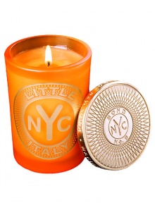From a uniquely New York collection of scents, this unisex scented candle celebrates the lively charm of Little Italy. · Blend of mandarin, sweet tangerine, Clementine and musk · Made of the finest wax and wicks · In sturdy, tinted glass container · Gilt metal cap keeps scent from fading From a uniquely New York collection of scents, this unisex scented candle celebrates the lively charm of Little Italy. · Blend of mandarin, sweet tangerine, Clementine and musk · Made of the finest wax and wicks · In sturdy, tinted glass container · Gilt metal cap keeps scent from fading