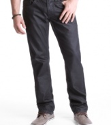 Give your denim a modern edge with these slim-fit jeans from Royal Premium Denim.