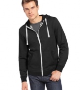 Soft and stylish, this French terry hoodie from Club Room is ideal for your seasonal layered look. (Clearance)