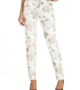 The Mandie straight-leg jeans by Bandolino feature an allover floral print for fashion-forward style. Pair them with heels to take them from day to night!