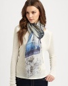 EXCLUSIVELY AT SAKS. A light linen design with a vintage-inspired print. LinenAbout 25 X 72Dry cleanImported 