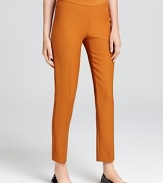 Infuse your closet with fresh color with these vibrant, slim cut Moschino Cheap and Chic pants.