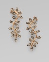 Undulating branches with sparkling Swarovski crystal leaves create a dazzling, dramatic impact.CrystalRose goldplatedLength, about 1¾Clip-on backMade in Italy