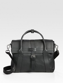 A smart, streamlined design that is versatile enough to carry you from work to weekend, featuring interior compartments for all of your daily essentials, finished in richly textured Italian leather.Magnetic, buckle closureDouble top handleAdjustable shoulder strapInterior zip pocketFully linedLeather42W x 26H x 11DMade in Italy A smart, streamlined design that is versatile enough to carry you from work to weekend, featuring interior compartments for all of your daily essentials, finished in richly textured Italian leather.Magnetic, buckle closureDouble top handleAdjustable shoulder strapInterior zip pocketFully linedLeather42W x 26H x 11DMade in Italy