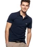Need to add a little prep to your look? Pick up this Armani polo for extra polish.