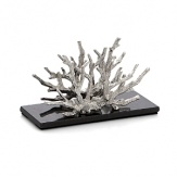 This napkin holder combines complex beauty with simple functionality. The cluster of nickel plate and stainless steel coral keeps an essential hosting element neat and organized.