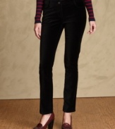 Chic classics: Tommy Hilfiger's straight-leg pants in easy black are sure to become work-to-weekend go-tos!