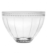 For a picture-perfect arrangement of fruit, flowers or any centerpiece spread, this bowl features the chic geometric design, inspired by vintage wedding bands, of Vera Wang's timeless With Love collection.