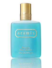A classic fragrance with aromatic woods, exotic spices, herbs and leather accent. An every day scent that meets the needs of an active lifestyle. Experience Aramis for Men with this invigorating Body Splash. 6 oz. A classic fragrance with aromatic woods, exotic spices, herbs and leather accent. An every day scent that meets the needs of an active lifestyle. Experience Aramis for Men with this invigorating Body Splash. 6 oz.