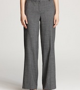 Refresh your new-season wardrobe with timeless tweed pants pants from Pippa and flaunt office-chic in the wide leg silhouette.