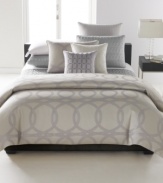 Luxe quilted details render allover sophistication in this coverlet from Hotel Collection, featuring an arabesque design in a lustrous silver hue.