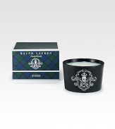 Encased in a glass holder adorned with a whimsical skull-and-crossbones crest, the Ayers candle is scented with a fragrant blend of Valencia orange, clove, cinnamon bark and red amber. GlassSoy blend wax22 oz.Made in USA